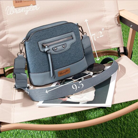 Wrangler Small Crossbody Bags for Women Shoulder Cute Purses and Handbags with A - Picture 5 of 7